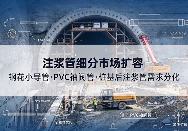 宁都注浆管细分市场扩容，隧道钢花小导管、PVC 袖阀管、桩基后注浆管需求分化
